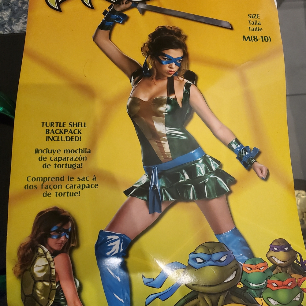Woman's Costume - Blue NINJA turtle LEONARDO